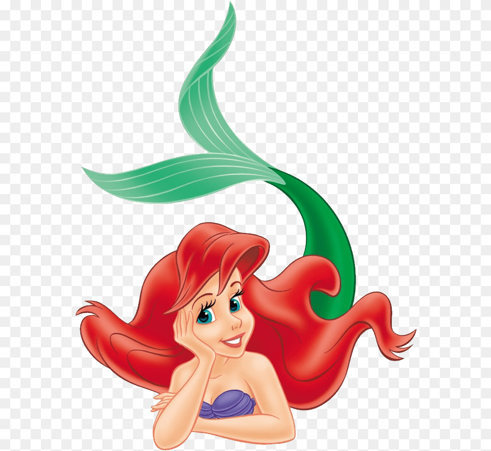Child Mermaid Princess Ariel Little Mermaid, Book, Comics, Publication, Adult Free Png Download