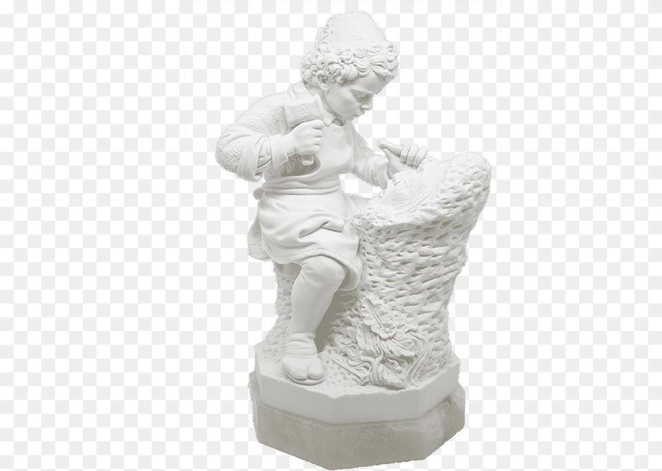 Child Michelangelo Who Sculpts The Head Of Faun 23 Stone Carving, Figurine, Adult, Bride, Female Png Image