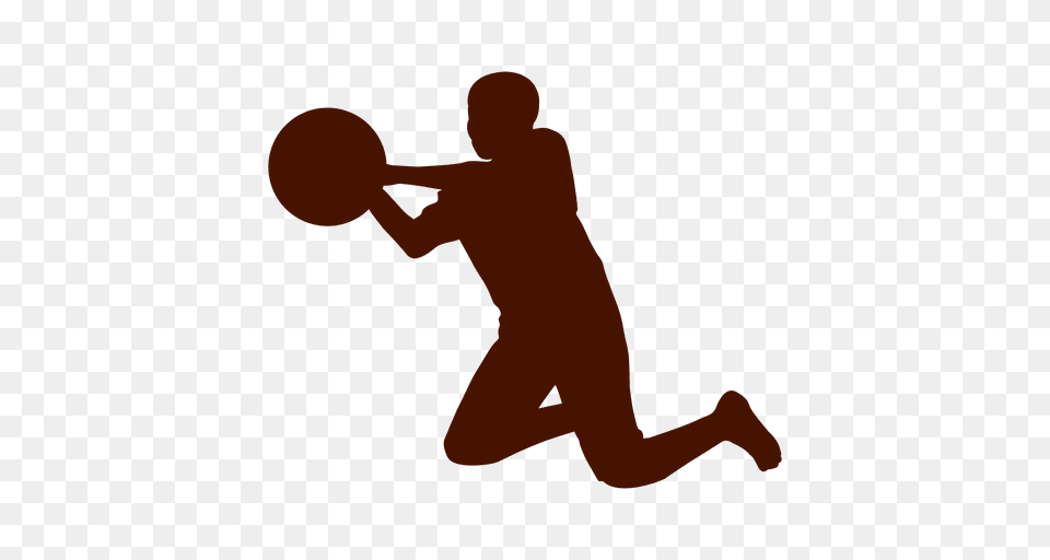 Child Playing Basketball Silhouette, Person Png