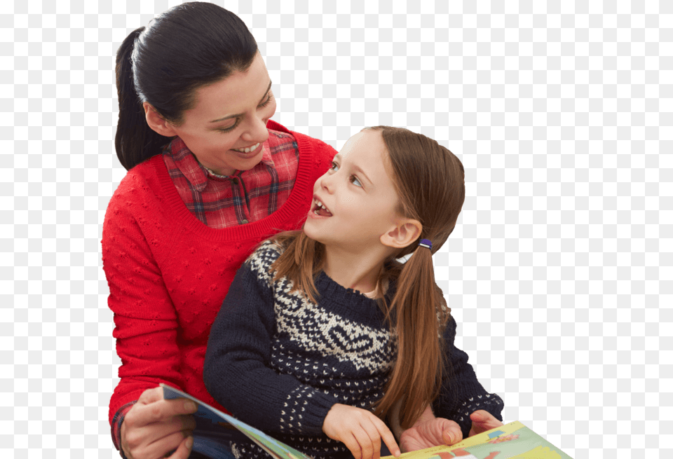 Child Reading, Person, Adult, Woman, Girl Free Png Download