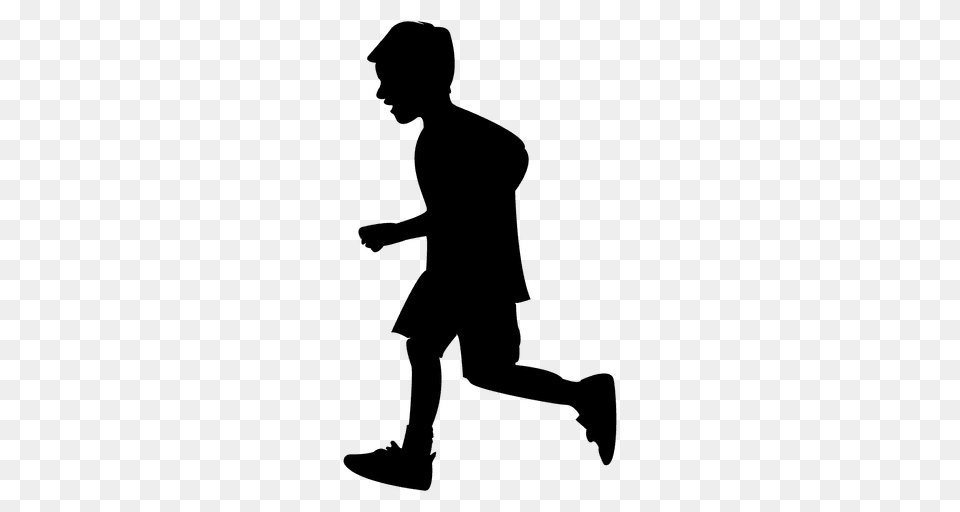 Child Running Silhouette, Adult, Male, Man, Person Png