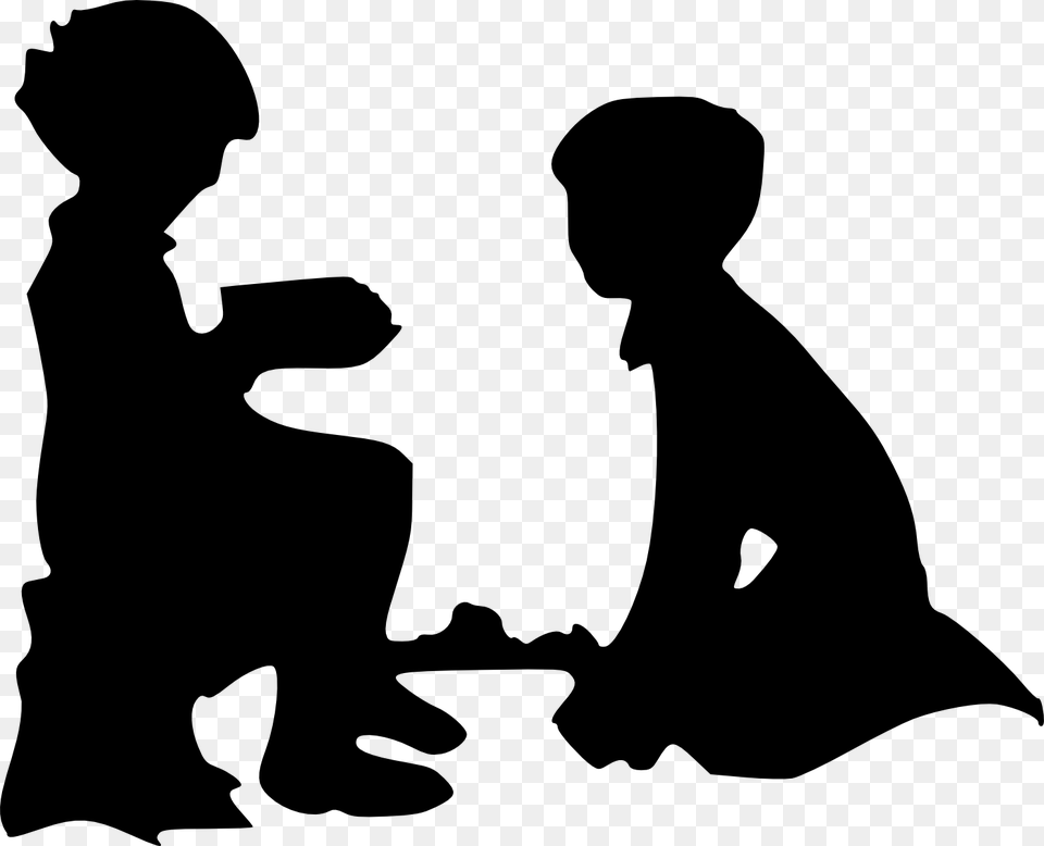 Child Silhouette Clip Art Children Clip Art, Kneeling, Person, Head Free Transparent Png