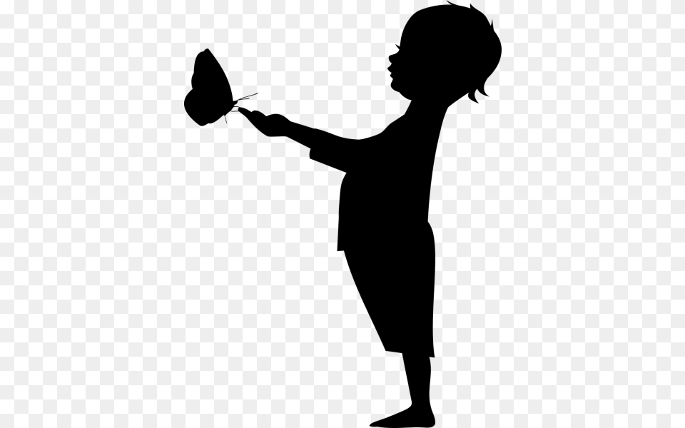 Child Silhouette Clipart Nice Clip Art, Gray Free Transparent Png