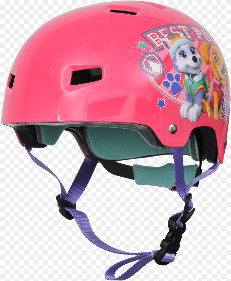 Child Skate Helmet Paw Patrol Skye Everest Helmet Paw Patrol, Clothing, Crash Helmet, Hardhat, Baby Png Image