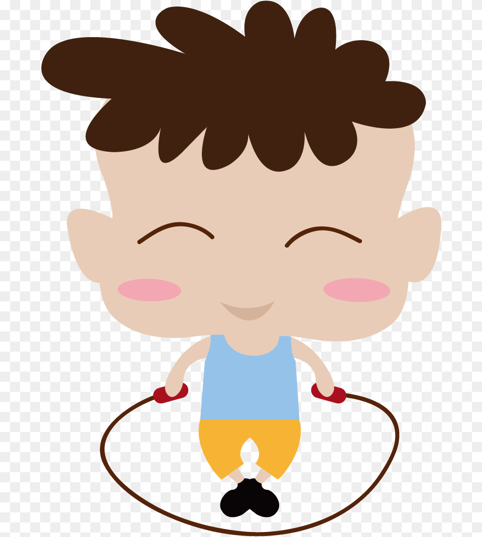 Child Skipping Rope Clip Art, Baby, Person, People, Cartoon Free Png Download