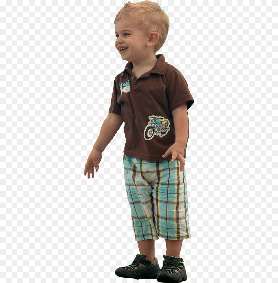 Child Standing, Shorts, Clothing, Pants, T-shirt Free Png