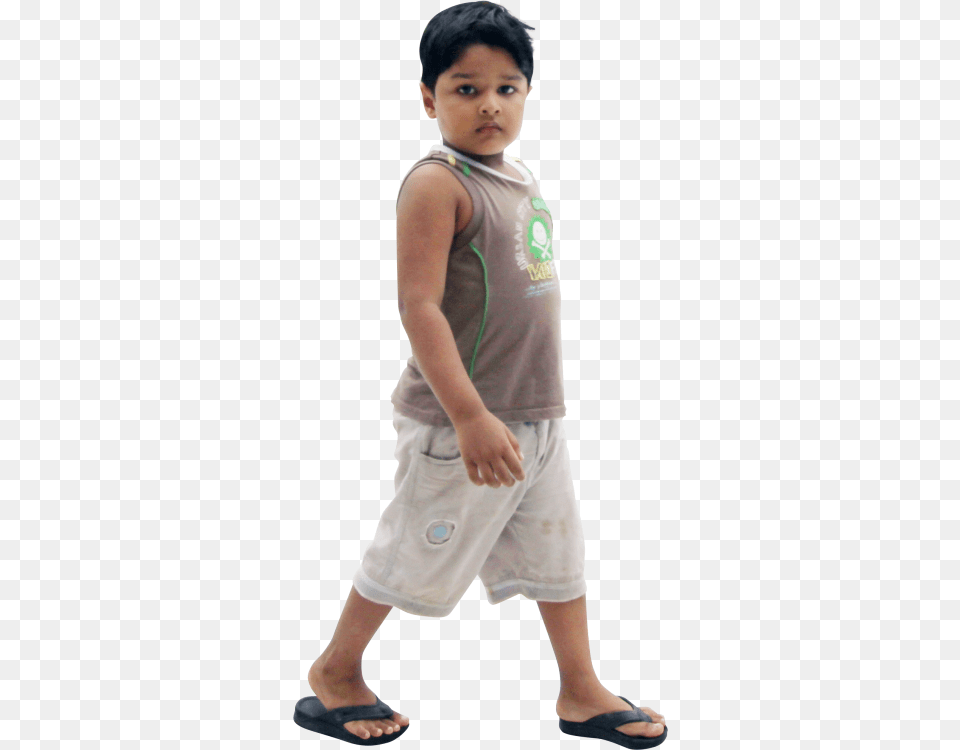 Child With Attitude Walking Boy, Clothing, Footwear, Sandal, Shorts Png Image