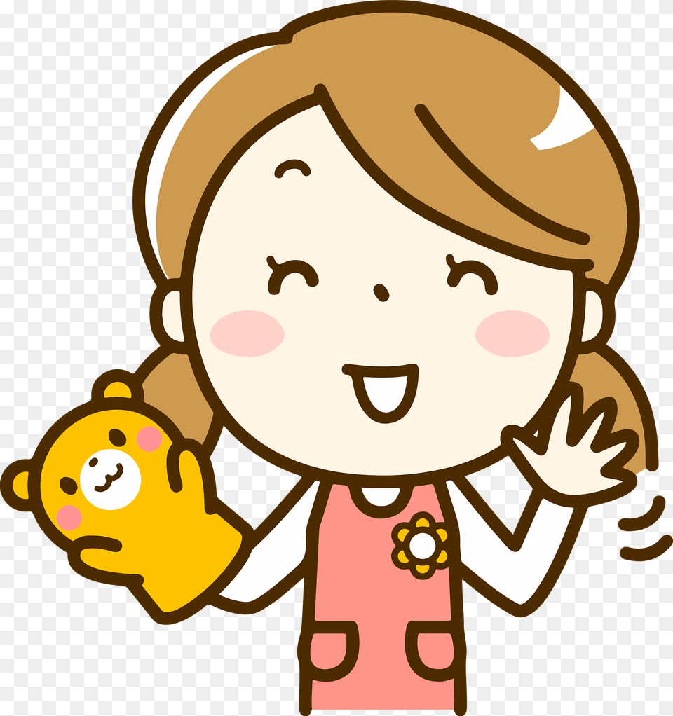 Childcare Worker Woman Clipart, Baby, Person, Face, Head Png