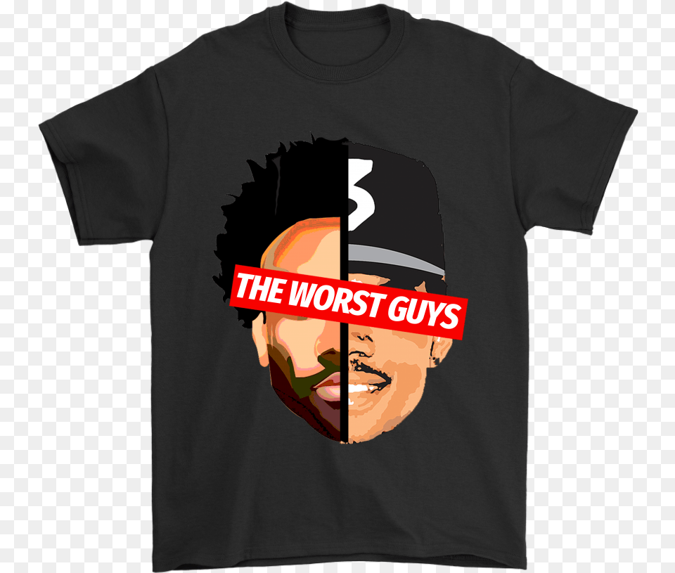 Childish Gambino Chance The Rapper The Worst Guys Half Spiderman Half Deadpool, Clothing, T-shirt, Face, Head Png Image