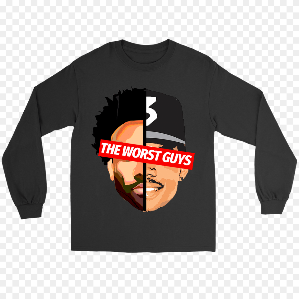 Childish Gambino Chance The Rapper The Worst Guys Long Sleeve, Clothing, Long Sleeve, T-shirt, Face Free Png Download