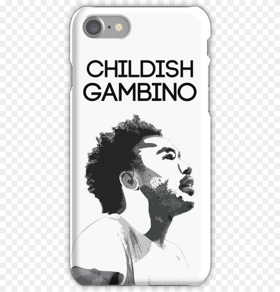 Childish Gambino Outline Iphone 7 Snap Case Mobile Phone Case, Adult, Electronics, Male, Man Png