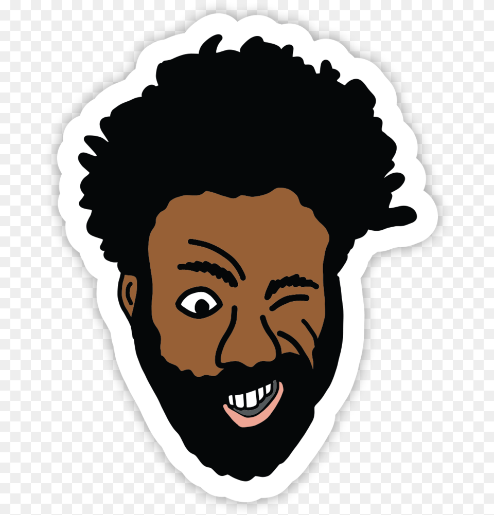 Childish Gambino Sticker, Face, Head, Person, Photography Free Png