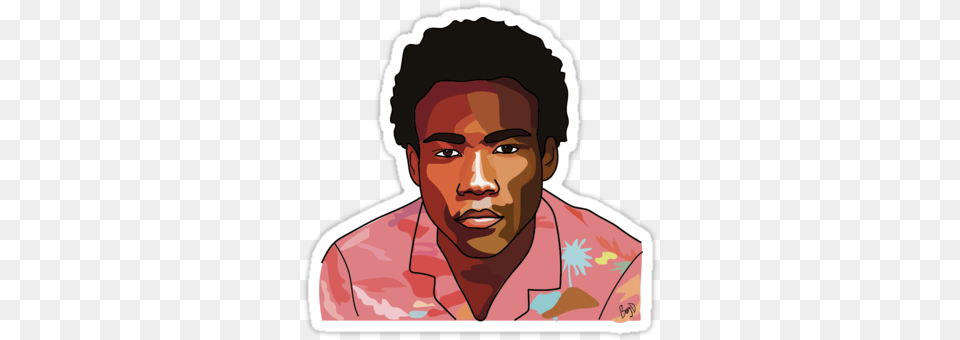 Childish Gambino Stickers By Berry Dilan Donald Glover, Adult, Photography, Person, Man Free Png Download