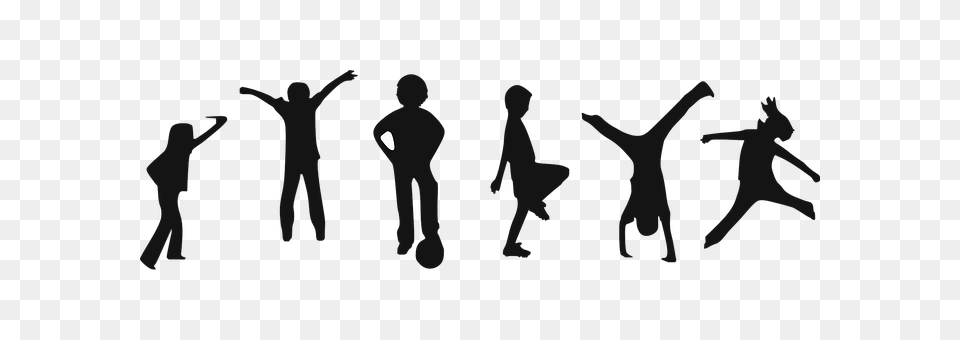 Children Dancing, Leisure Activities, Person, Silhouette Free Png Download