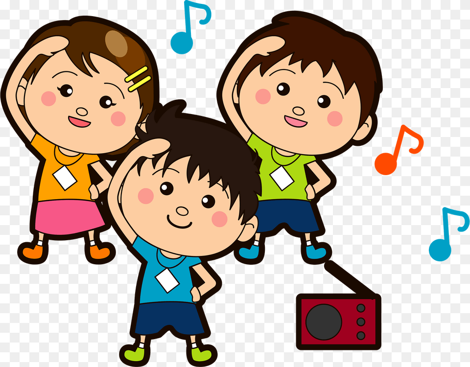 Children Are Doing Exercises To Music Clipart, Baby, Person, Face, Head Free Png Download