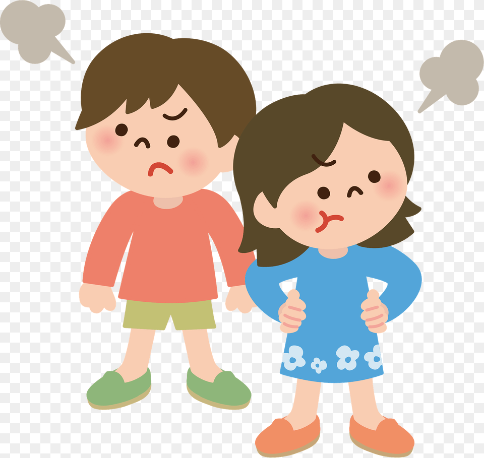 Children Are Fighting Clipart, Baby, Person, Face, Head Free Png
