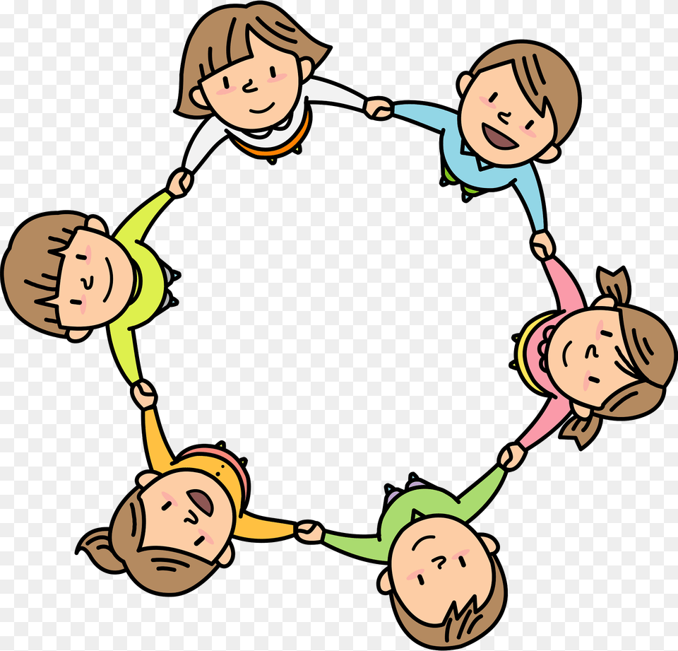 Children Are In A Circle Holding Hands Clipart, Accessories, Bracelet, Jewelry, Necklace Png Image