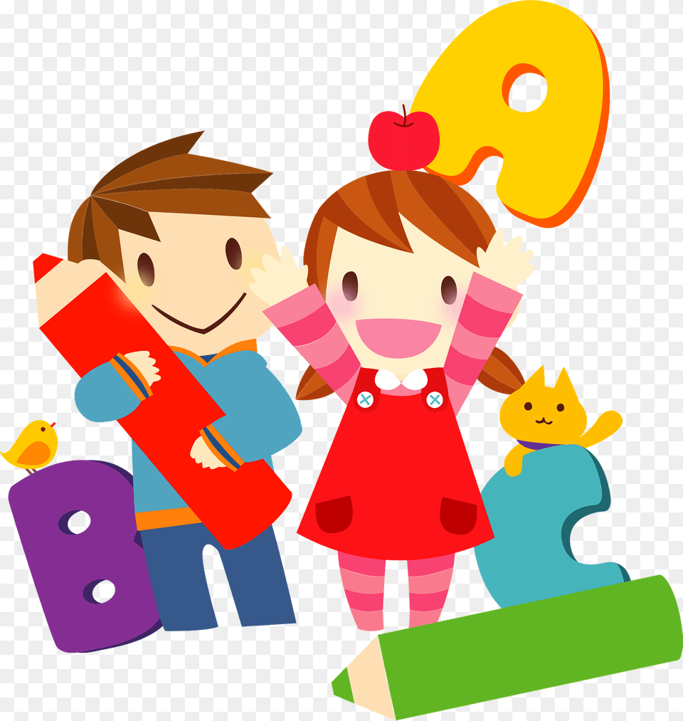 Children Are Learning English Clipart, Baby, Person, Face, Head Png Image