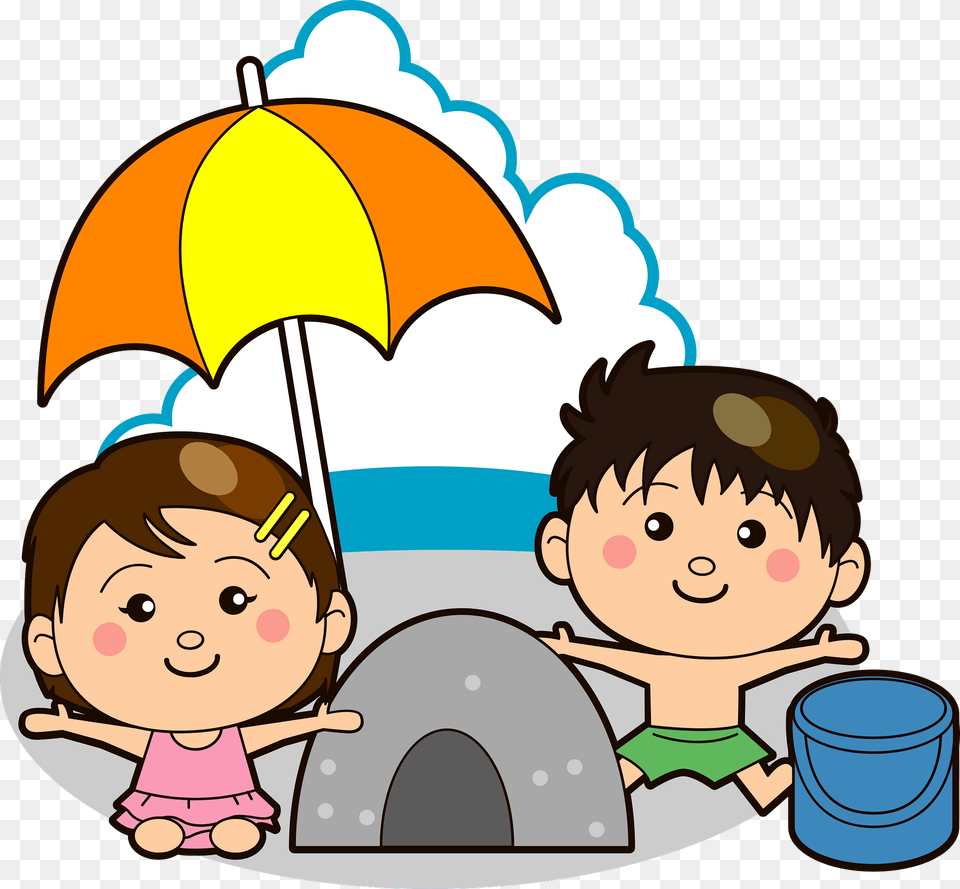 Children Are Playing In The Sand Clipart, Baby, Person, Outdoors, Head Free Png Download