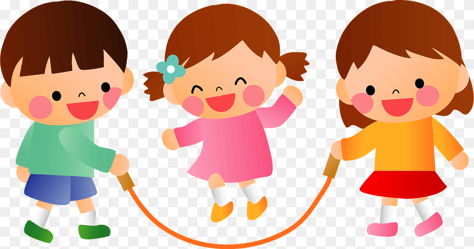 Children Are Skipping Rope Clipart, Baby, Person, Face, Head Free Png