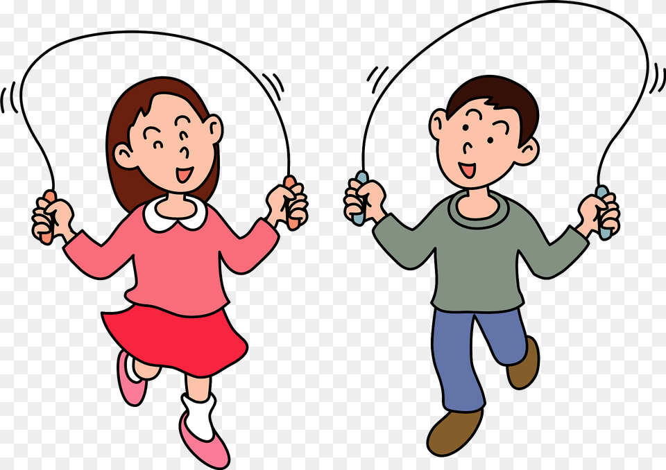 Children Are Skipping Rope Clipart, Baby, Person, Face, Head Png