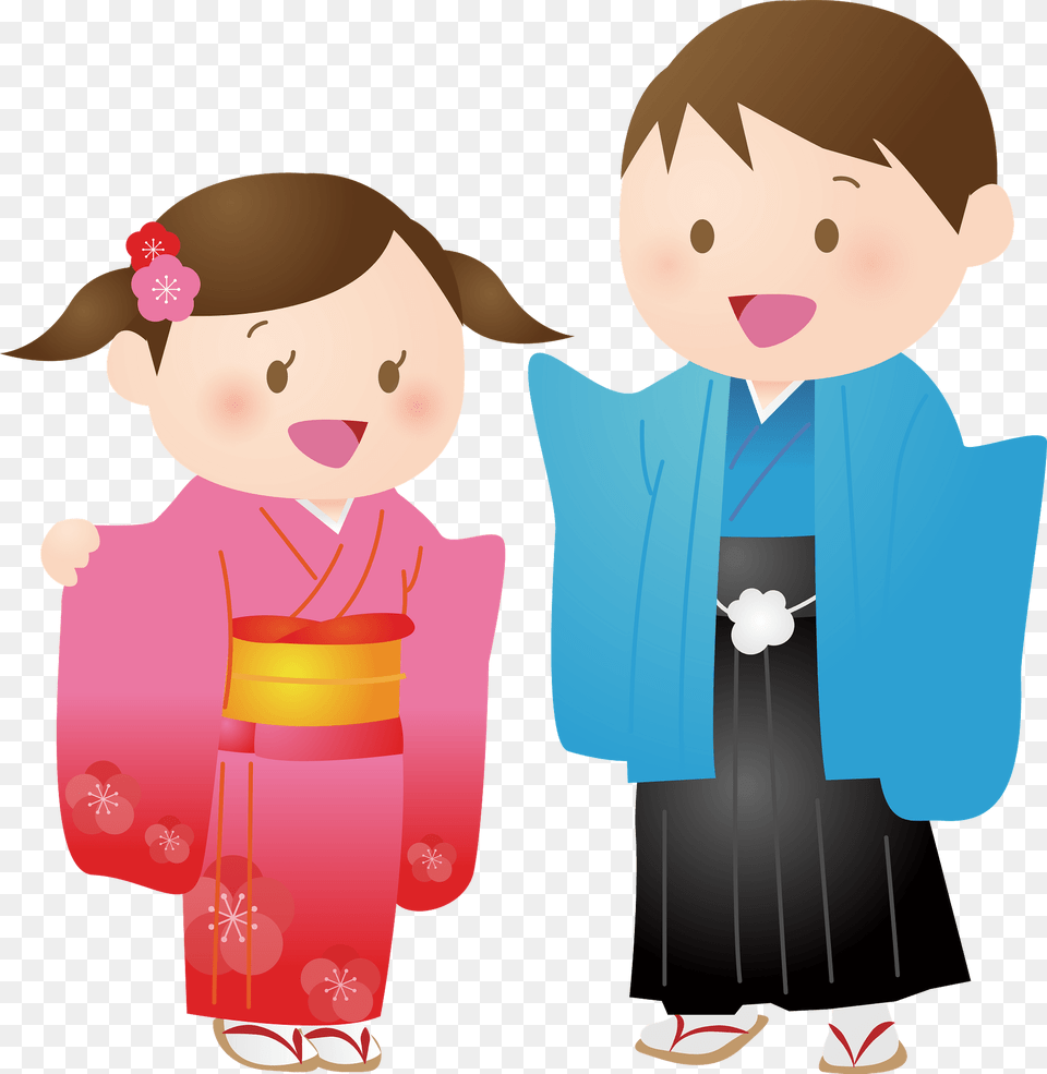 Children Are Wearing Kimonos Clipart, Robe, Gown, Formal Wear, Fashion Free Transparent Png