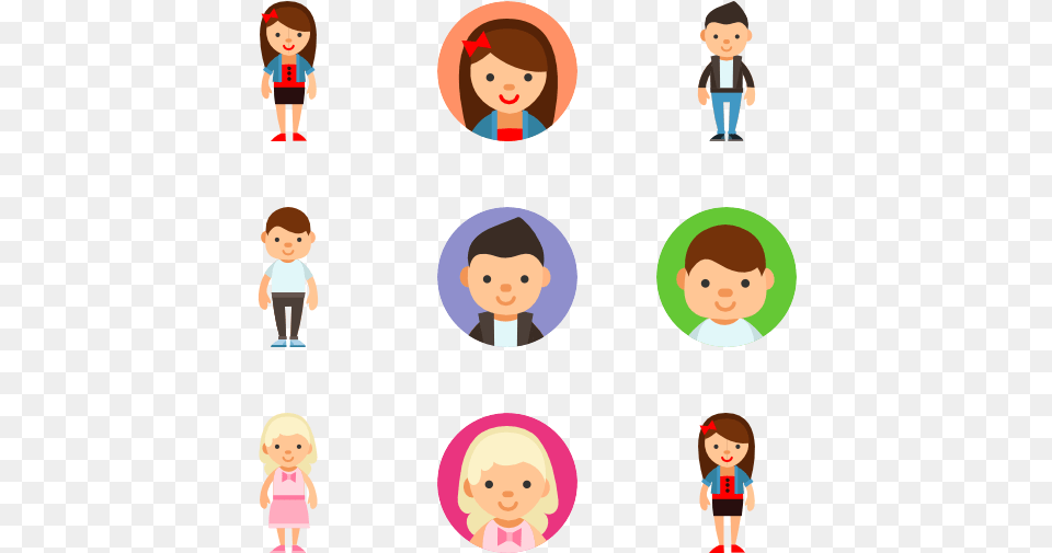Children Avatars Children Icon, Baby, Person, Face, Head Png Image