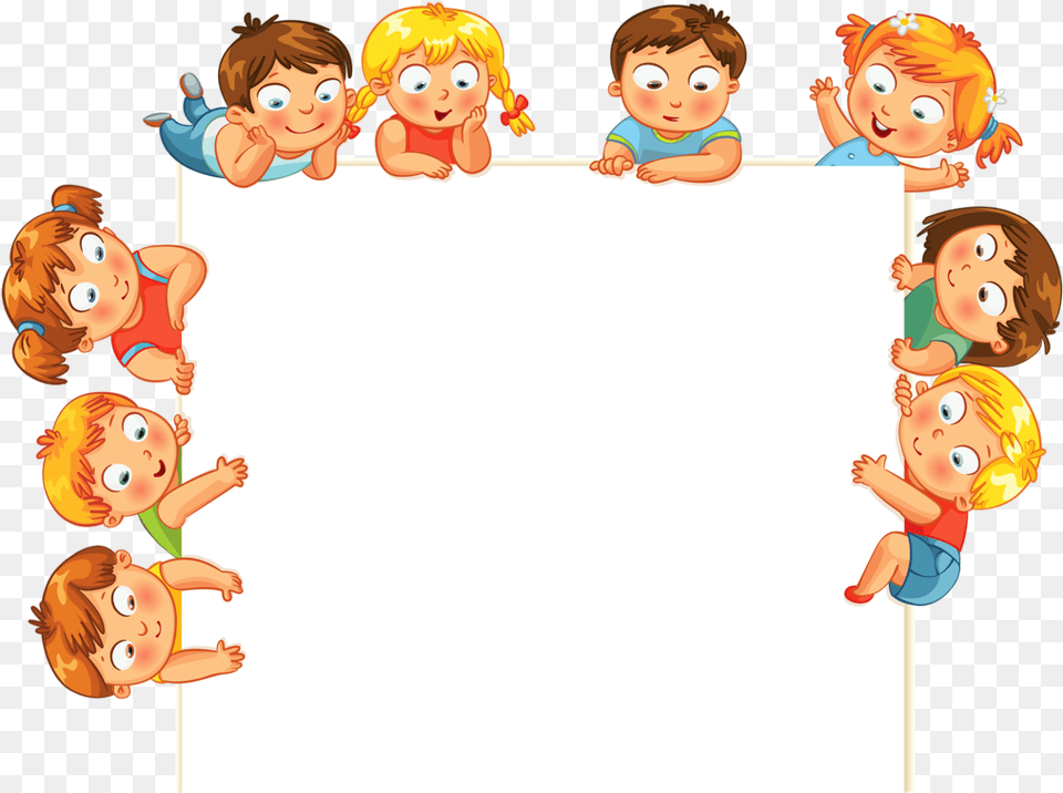 Children Border, Baby, Person, Face, Head Png Image