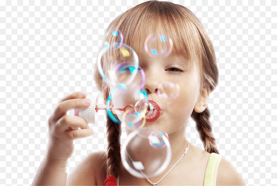 Children Bubble Child Bubbles, Female, Girl, Person, Head Free Png Download