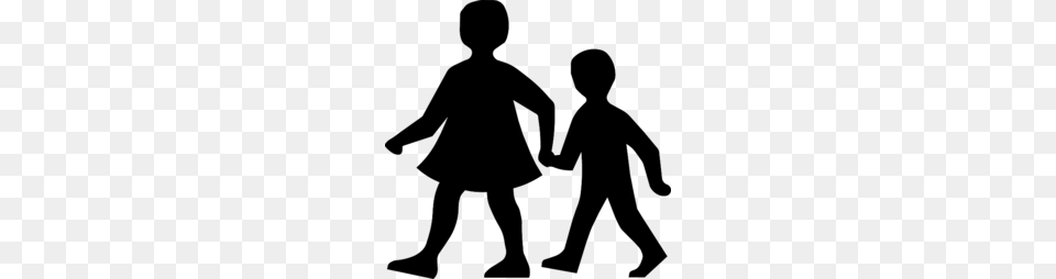 Children Clipart, Silhouette, Person, Walking, Body Part Free Png