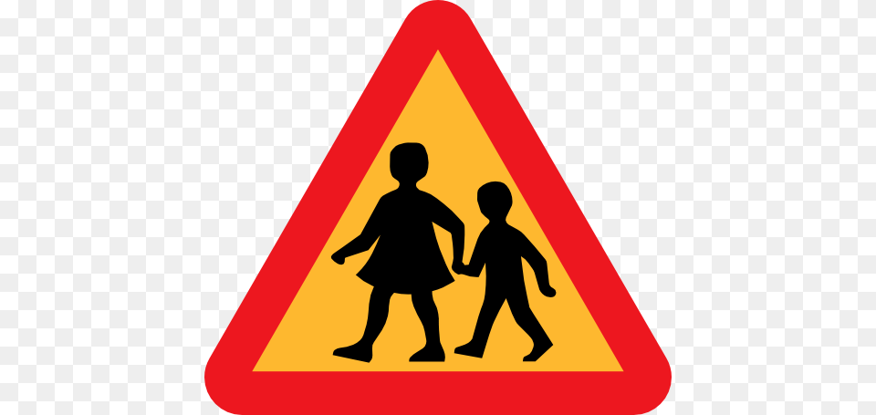 Children Crossing Road Sign Clipart, Symbol, Boy, Child, Male Png Image