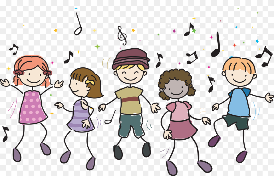 Children Dancing Clipart, People, Person, Baby, Book Free Png Download