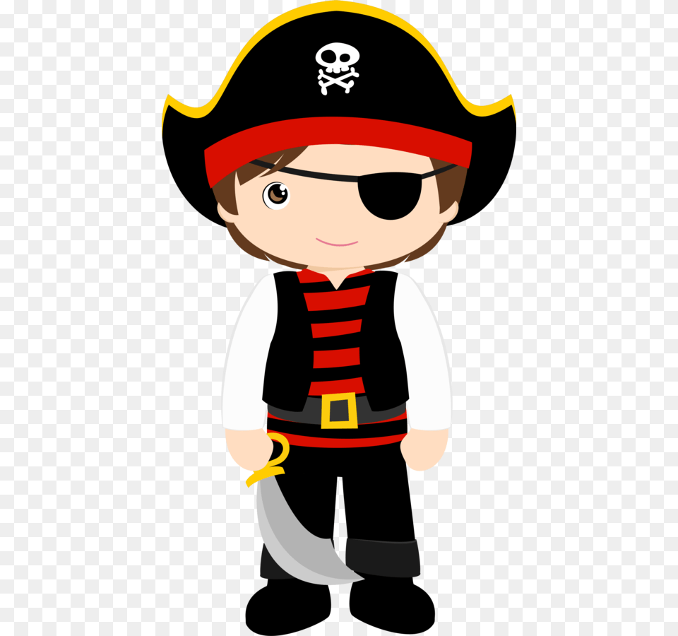 Children Dress As Pirate Clipart, Person, Baby, Face, Head Free Png