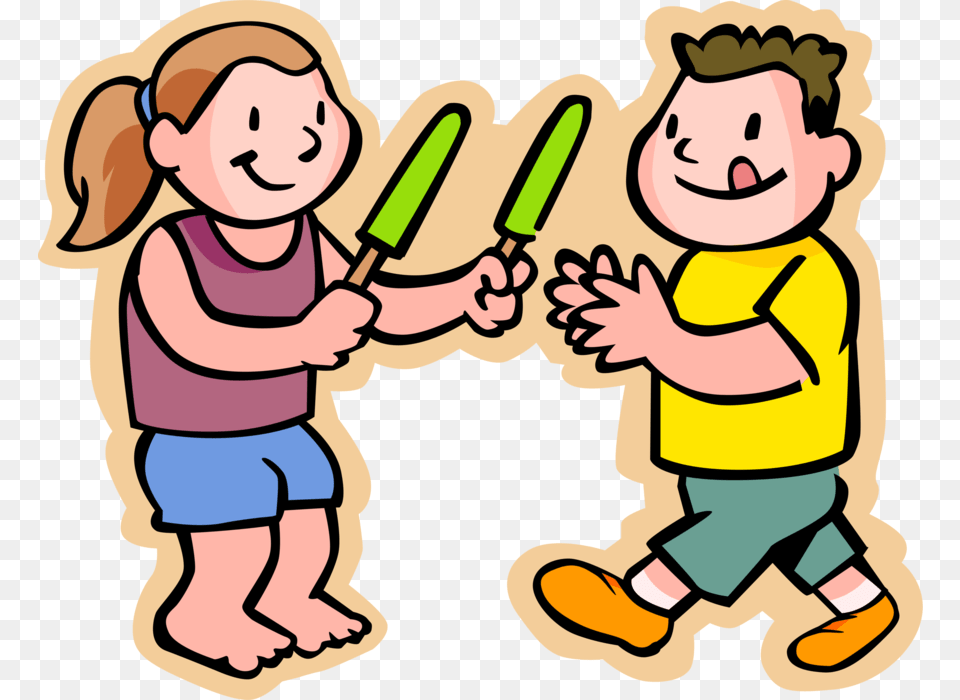 Children Eats Popsicle Frozen Ice Treats, Baby, Person, Face, Head Free Png