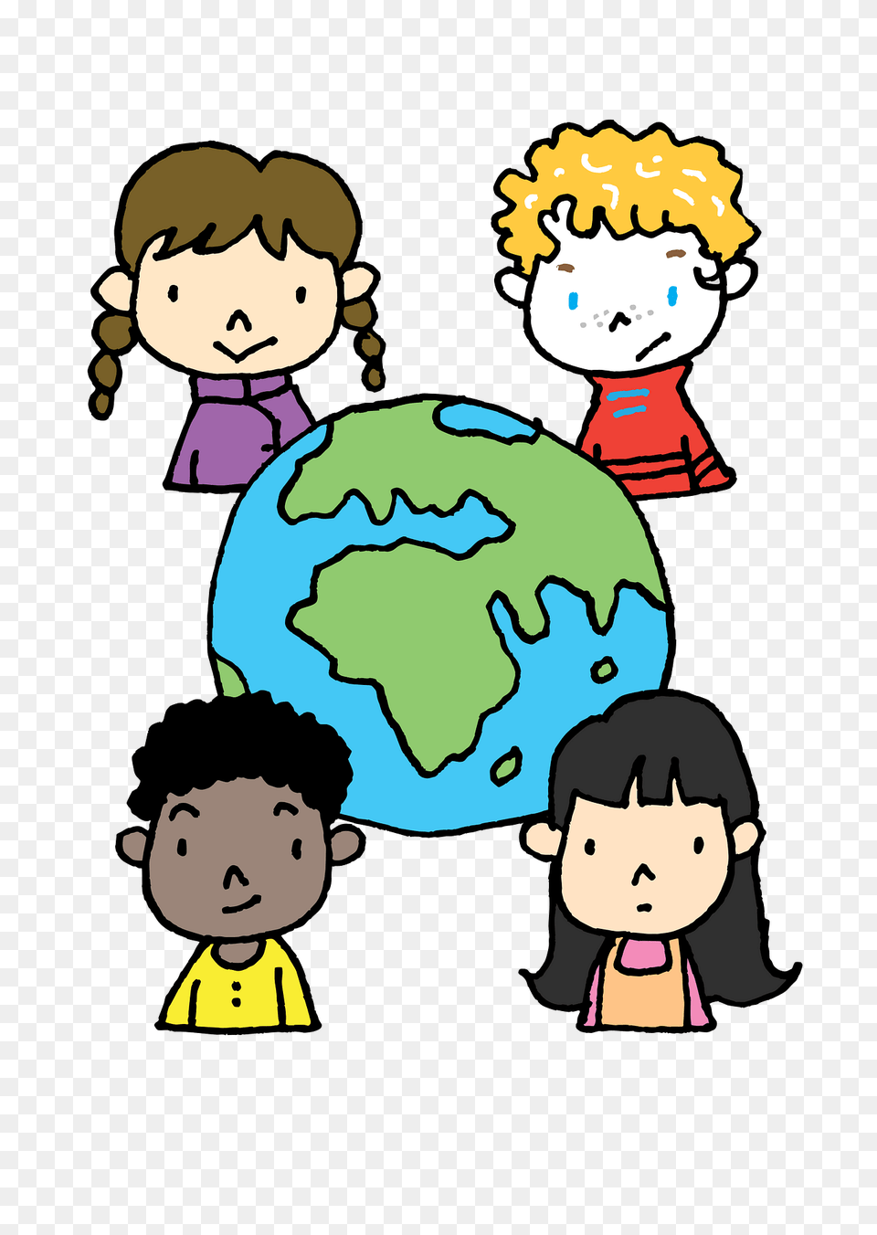 Children From Around The Earth Clipart, Baby, Person, Face, Head Free Transparent Png