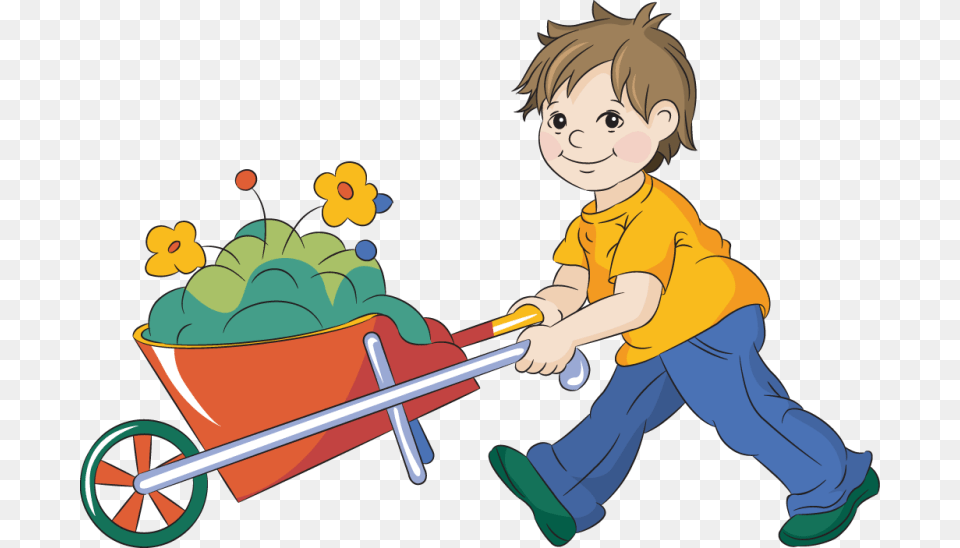 Children Gardening Clipart, Baby, Person, Face, Head Png Image