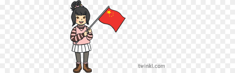Children Holding Chinese Flag Child People Kids Open Eyes Cartoon, Person, Face, Head, China Flag Png