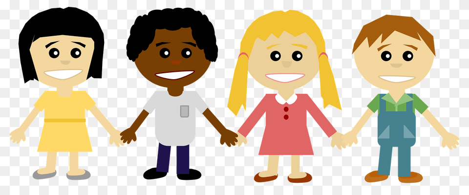 Children Holding Hands Clipart, Baby, Person, Face, Head Png Image