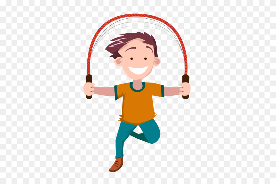 Children Jumping Rope People Kids Hand And Vector For, Baby, Person, Face, Head Free Png