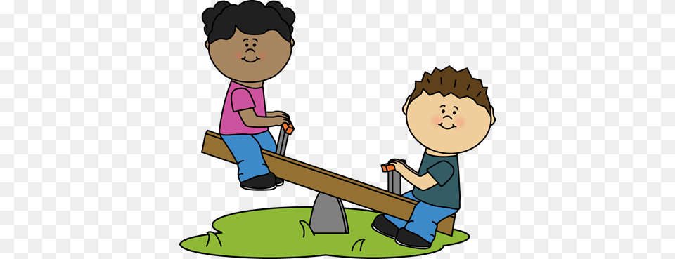 Children On A Teeter Totter Clip Art Pbis Photos, Seesaw, Toy, Baby, Person Png Image