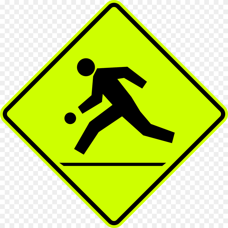 Children Playground Ahead Sign In British Columbia Clipart, Symbol, Road Sign Png Image