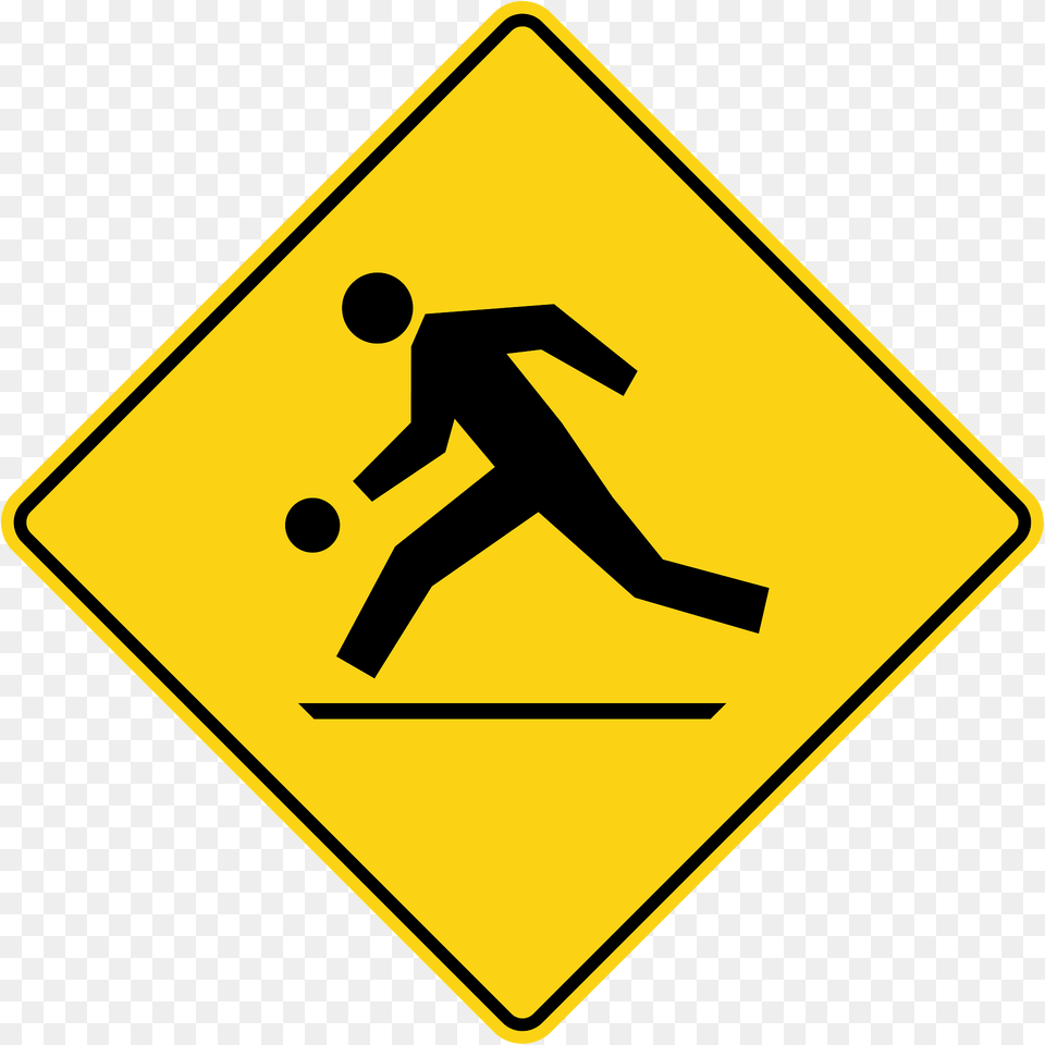 Children Playground Ahead Sign In Canada Clipart, Symbol, Road Sign Free Png Download