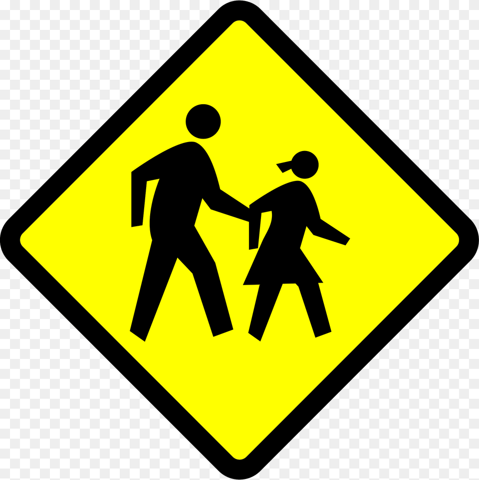 Children Playground Ahead Sign In Indonesia Clipart, Symbol, Road Sign, Adult, Male Free Png