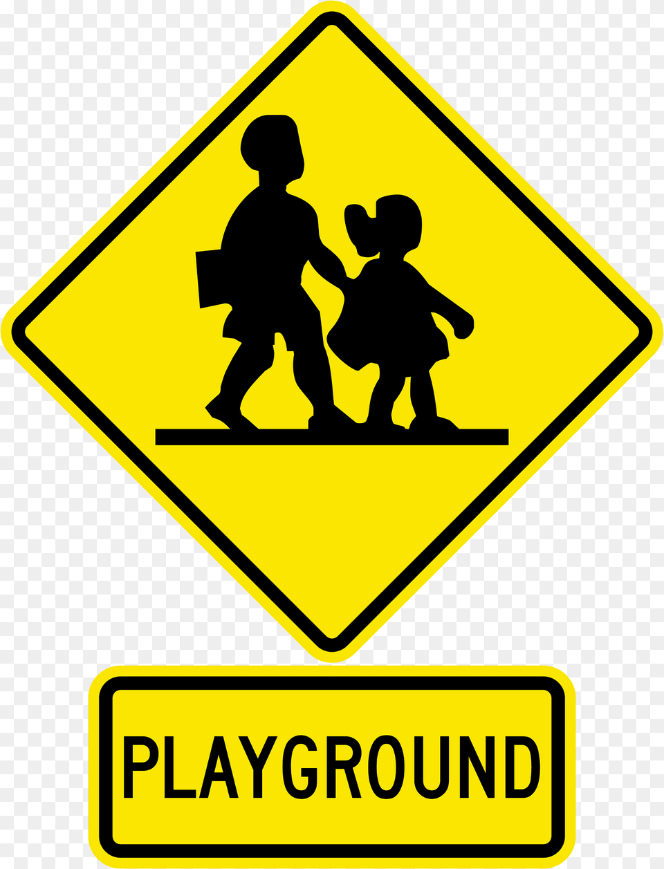 Children Playground Ahead Sign In Jamaica Clipart, Symbol, Boy, Child, Male Png