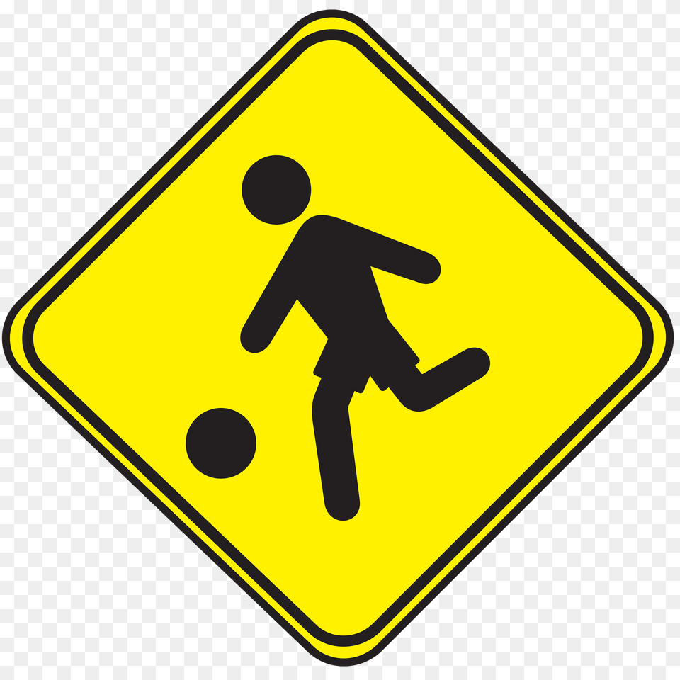 Children Playground Ahead Sign In Uruguay Clipart, Symbol, Road Sign, Disk Free Transparent Png