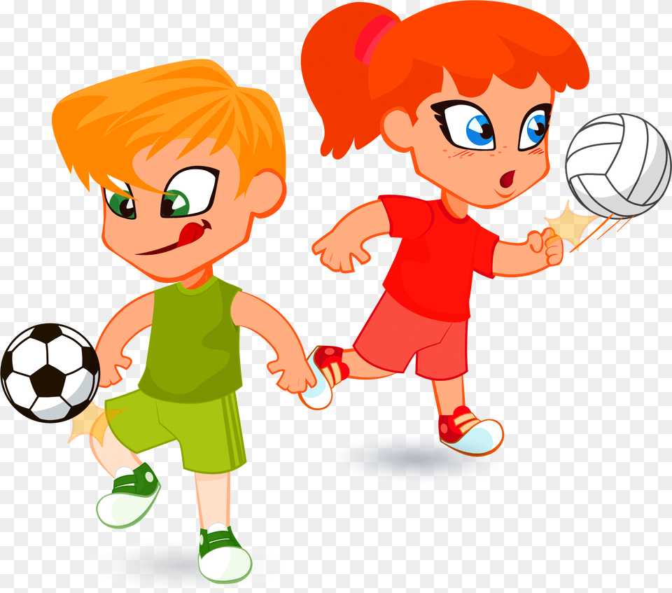 Children Playing Football Cartoon Cartoon Pic Of Children Playing, Baby, Person, Face, Head Png