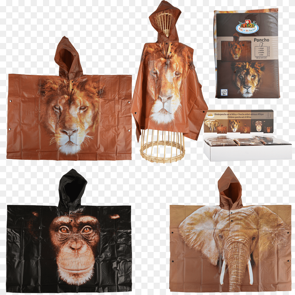 Children Poncho Out Of Africa Ass Monkey, Clothing, Coat, Jacket, Fashion Free Transparent Png