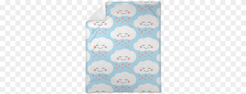 Children Print With Clouds And Hearts Rain On Lilac Child, Home Decor, Pattern, Blanket, Applique Free Png