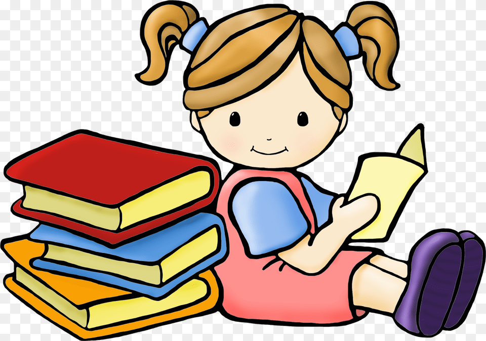 Children Reading And Writing Clipart, Book, Person, Publication, Baby Png Image