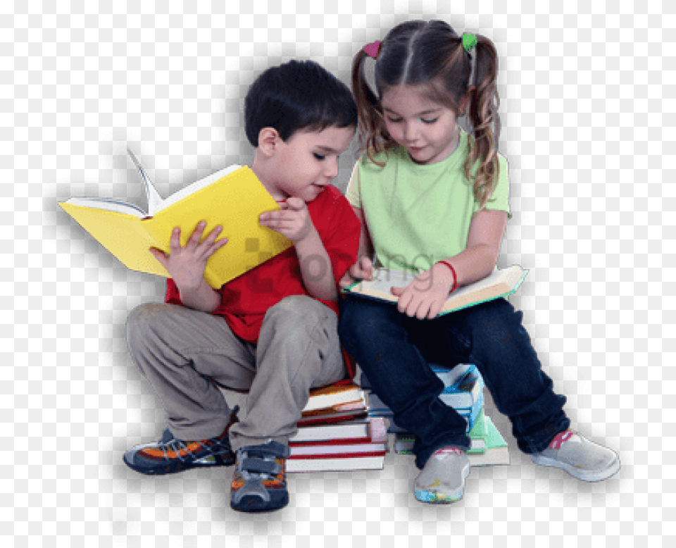 Children Reading Crianca Escola, Boy, Person, Male, Shoe Free Png Download